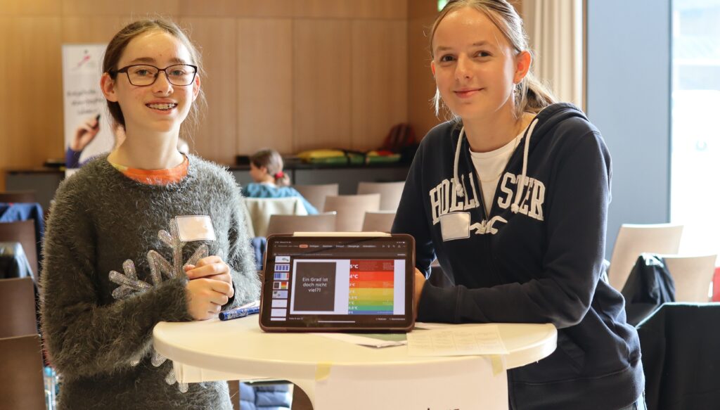 Umweltmentorinnen stellen ihr Projekt vor