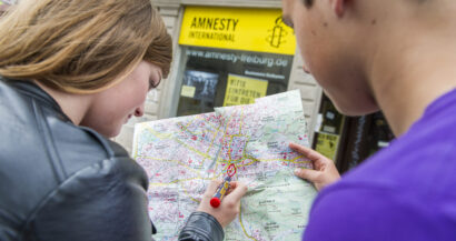 Recht auf Asyl. Stadtführung Demokratie und Menschenrechte