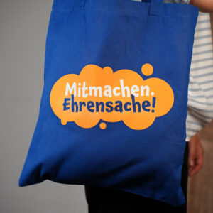 Mitmachen Ehrensache Stofftasche bedruckt